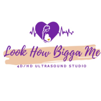 Look How Bigga Me 3D 4D HD Elective Ultrasound Studio Logo