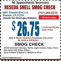 Reseda Shell Smog Check Logo