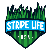 Stripe Life Lawn Care Logo