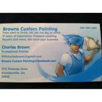 Brown's Custom Painting LLC. Logo