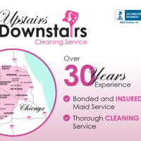 Upstairs Downstairs Cleaning Service Logo