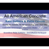 All American Concrete Rain Gutters And Patios Logo