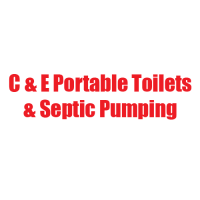 C & E Portable Toilets & Septic Pumping Logo