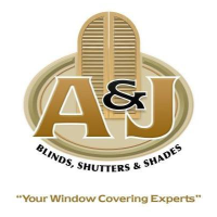 A&J Blinds Shutters Shades & Draperies Logo