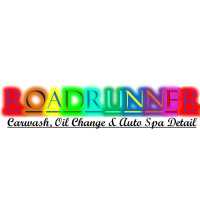 Roadrunner Car Wash and Oil Change Logo