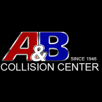 A&B Collision Key Logo
