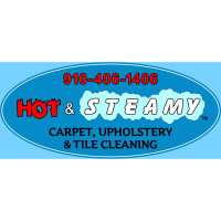 Hot & Steamy Carpet, Upholstery & Tile Cleaning Logo