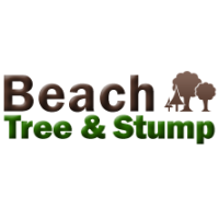 Beach Tree & Stump Logo