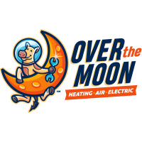 Over the Moon Electrical, Heating & AC Repair Logo