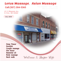 Lotus Massage，Asian Massage Logo