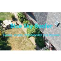 Blue Sky: Roofer & General Contractor Logo