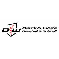 Black and White Baseball Logo