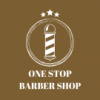 One Stop Barber Shop Logo