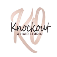 Knockout, a hair studio Logo