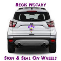 Regis Mobile Notary Logo
