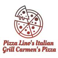 Pizza Lino's Italian Grill Carmen's Pizza Logo