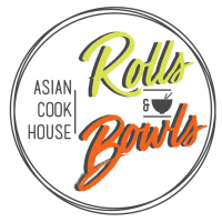 Rolls & Bowls Asian Cook House Logo