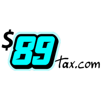 $89 Tax Online Tax Return Preparation Logo