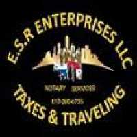 ESR ENTERPRISES LLC . TAXES TRAVELING INSURANCE & NOTARY SERVICES Logo