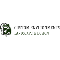 Custom Environments Landscape and Design Logo