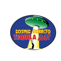 Cosmic Burrito Tequila Bar, Food Truck and catering Logo