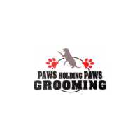 Paws Holding Paws Grooming Logo