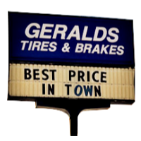 Geraldâ€™s Tires & Brakes Logo