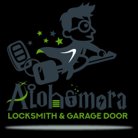 Alohomora Locksmith and Garage Door Logo