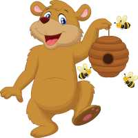 Honey Bear Kindercare Logo