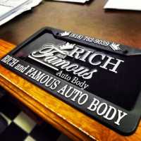 Rich and Famous Auto Body Logo