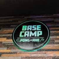 Base Camp Pong + Axe Logo