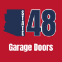 State 48 Garage Doors Logo
