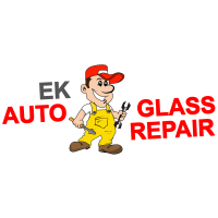 EK Auto Glass Repair Shop Logo