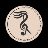 JaneRockstar Hair, Nails & Head Spa Salon Logo