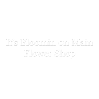 It's Blooming on Main Flower Shop Logo