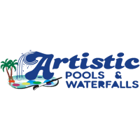 Artistic Pools and Waterfalls Logo