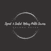 Signed & Sealed Notary Public Services, Paloma Reyes Logo
