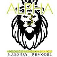 Alpha 3 Masonry & Remodel LLC. Logo