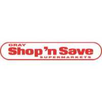 Gray Shop n' Save Logo