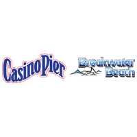 Casino Pier & Breakwater Beach Logo