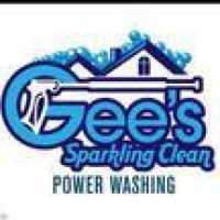 Gee's Sparkling Clean Power Washing Logo