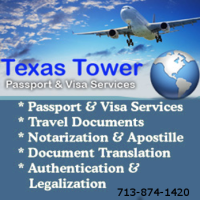 Texas Tower Passport and Visa Services Logo