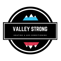 VALLEY STRONG HEATING  and  AIR CONDITIONING Logo