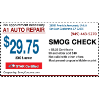 A1 Auto Repair Smog Logo