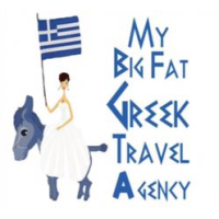 My Big Fat Greek Travel Agency Logo