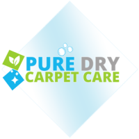 Pure Dry Carpet Care. Certified IICRC Firm and Technician. Owner operated. Logo