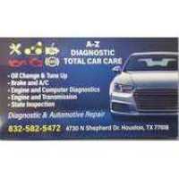 A-Z Diagnostics Total Car Care Logo