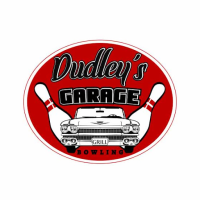 Dudley's Garage - Restaurant & Bowling Logo