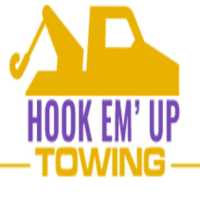 Hook Em' Up Towing Logo