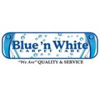 Blue n White Carpet Care Logo